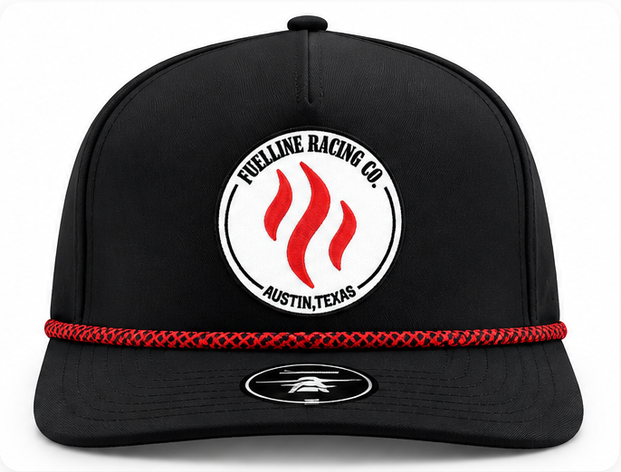 FuelLine Racing Classic Hat 2.0 in black, front view